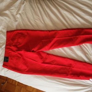 Zara woman red Capri pants size 2